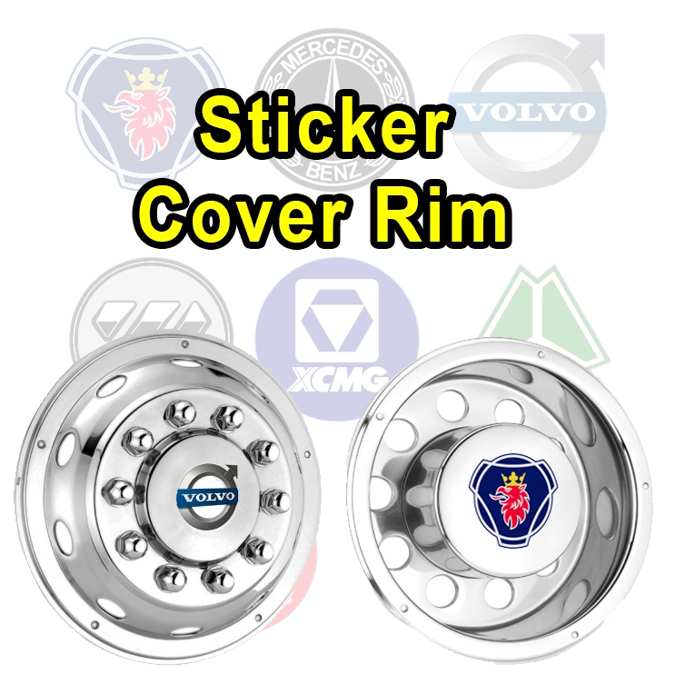 sticker cover rim Scania Volvo Actors Dan lain-lain