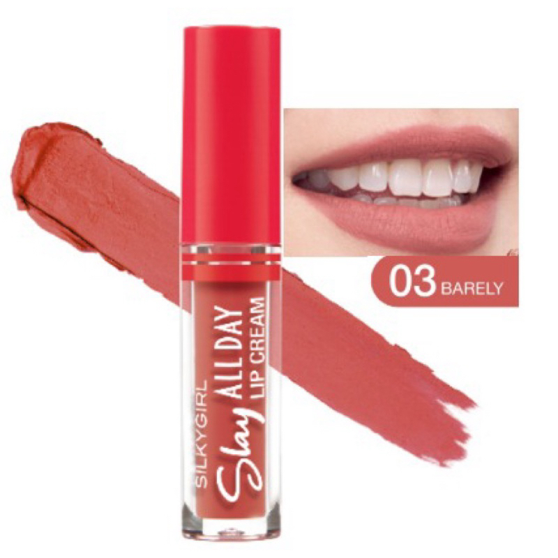 [CLEARANCE] SILKYGIRL Slay ALL DAY Lip Cream 2ml (03 Barely)