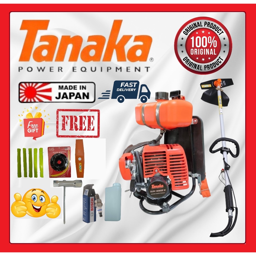 TANAKA JAPAN  SUM328SE II BRUSH CUTTER / MESIN RUMPUT / TANAKA MESIN POTONG RUMPUT