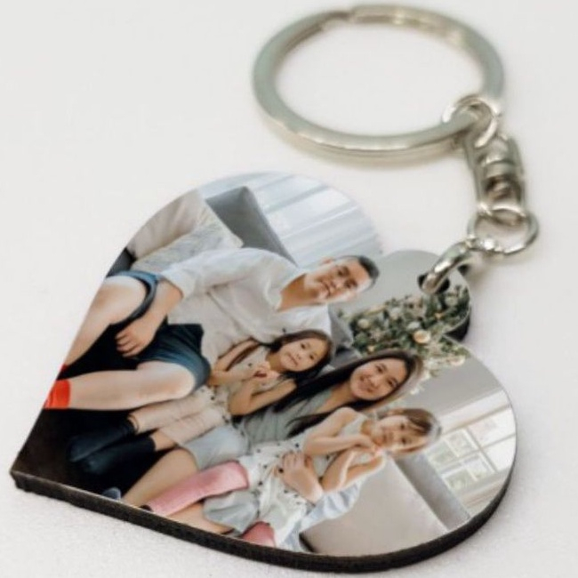 Gift & Collection | Photo Keychain | Wooden Keychain | Sublimation | Customized Keychain | Unique | Fast Shipping