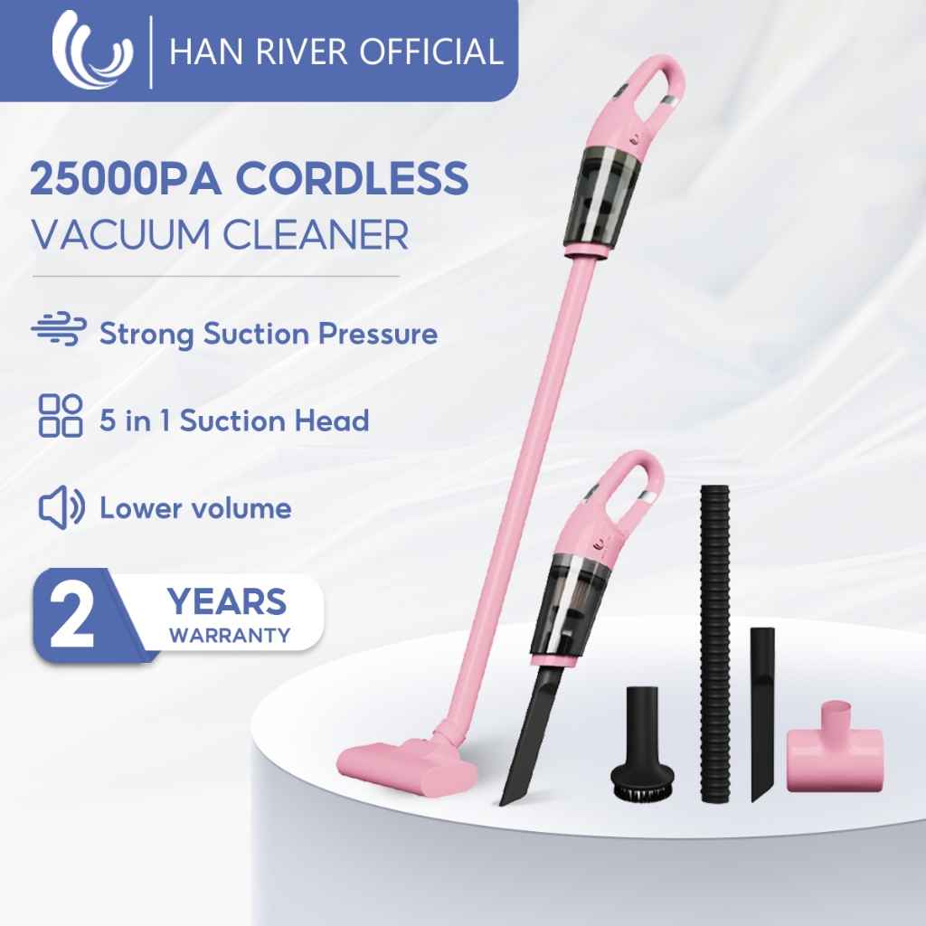 HAN RIVER 5 IN 1 25000Pa Cordless Vacuum Cleaner Strong Suction Pressure Handheld Vacuum Cleaner