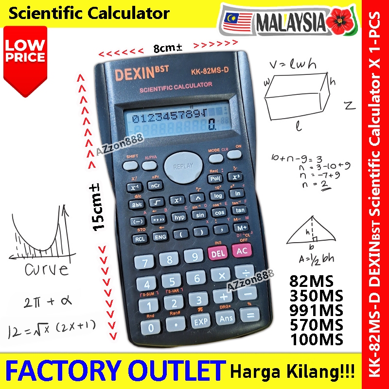 DEXIN BST 82MS 570MS Scientific Calculator Kalkulator Saintifik KK-82MS-D #Casio #Scientific #Calcul