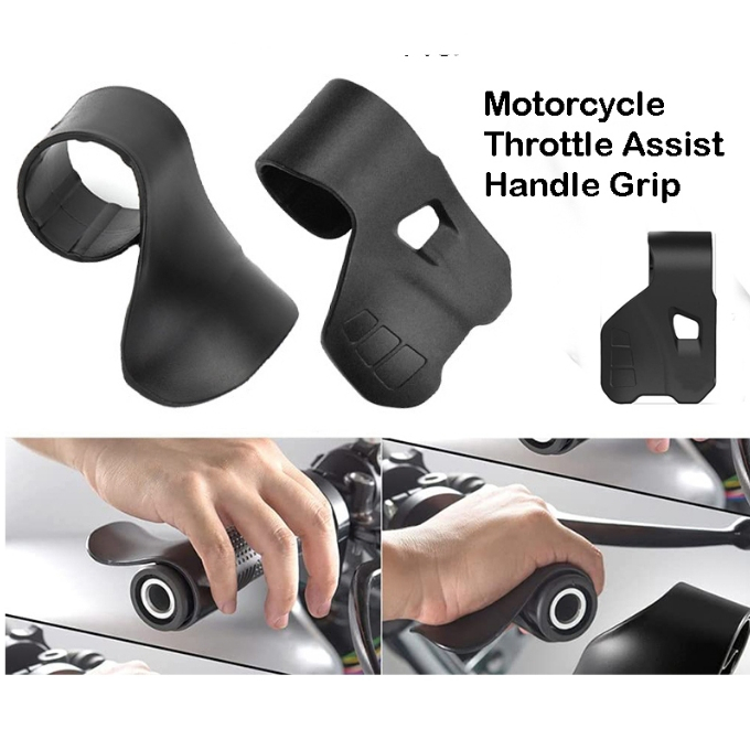 READY STOCK New Motorcycle Cruise Assist Hand Rest Throttle Accelerator Control Rocker Grips Universal HandleBar