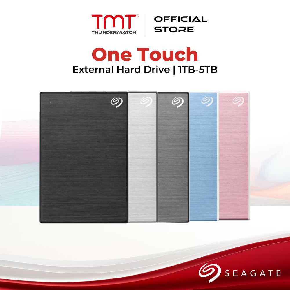 TMT Seagate One Touch USB 3.0 External Hard Drive | Password Protection