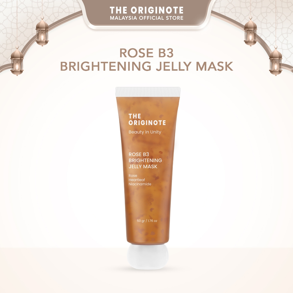 The Originote Niacinamide Rose B3 Brightening Jelly Mask - Gel Mask Brighten Gel Mask Moisturizing Face with Niacinamide
