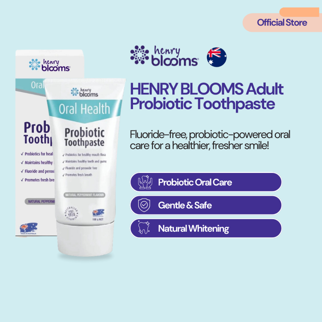 Henry Blooms Adult Probiotic Toothpaste (100g)