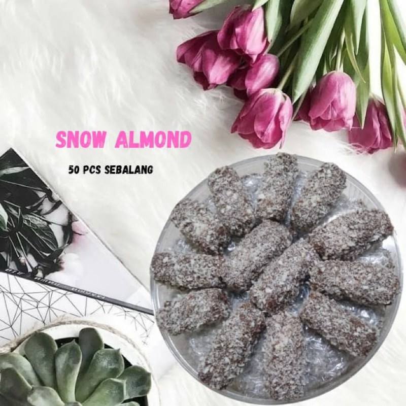 Biskut raya . Biskut Snow Almond