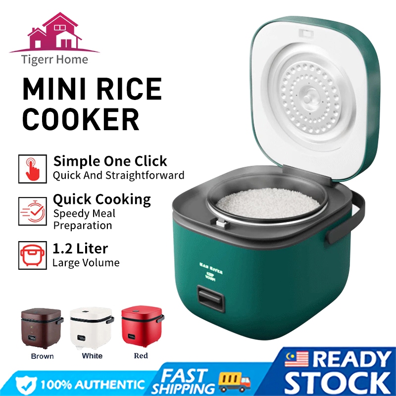 1.2L Mini Rice Cooker With Steam Periuk Nasi Elektrik Automatic Keep Warm Electric Rice Cooker Non Stick Multi Cooker電飯鍋