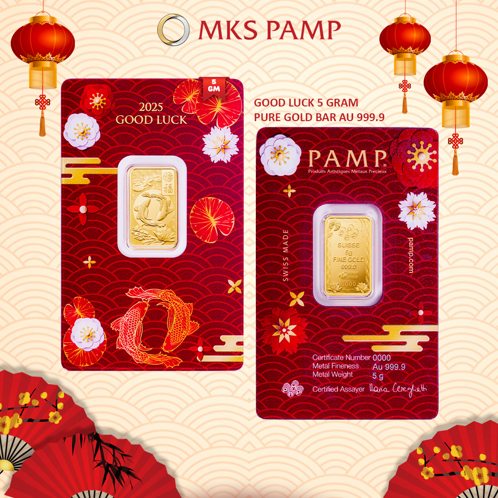 [LIMITED EDITION] PAMP GOLD BAR 999.9 5.00g (EMAS 999.9) Good Luck Koi&hellip;