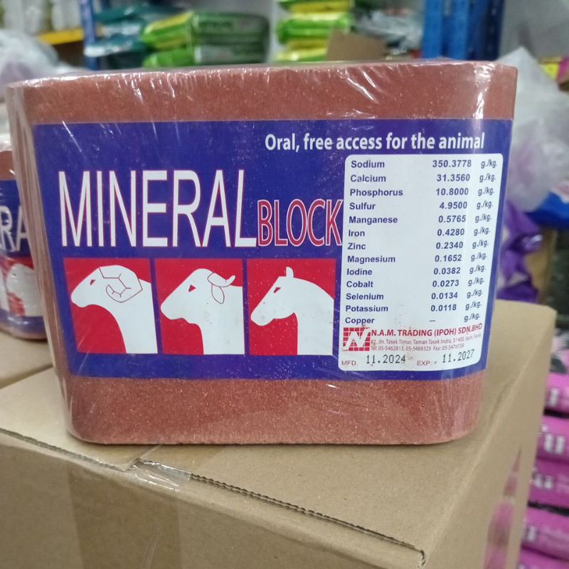 mineral Block garam jilat lembu,kambing,unta 5kg