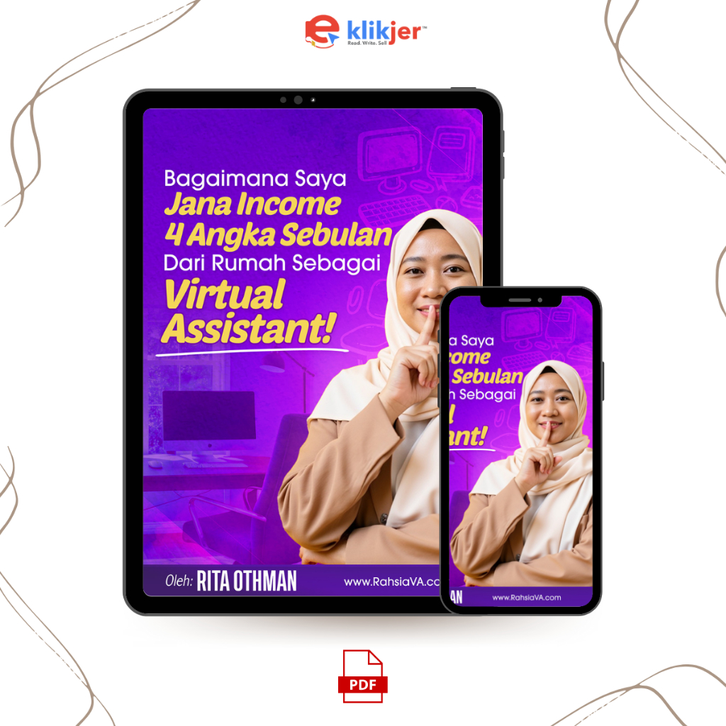 Ebook Rahsia VA - Panduan Jana Income 4 Angka Sebulan Sebagai Virtual Assistant