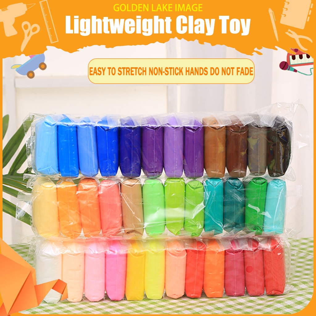 12/24/36Pcs Color Air Dry Clay With Tools Kids Early Education Toy DIY Lightweight Clay Children Toy Gift