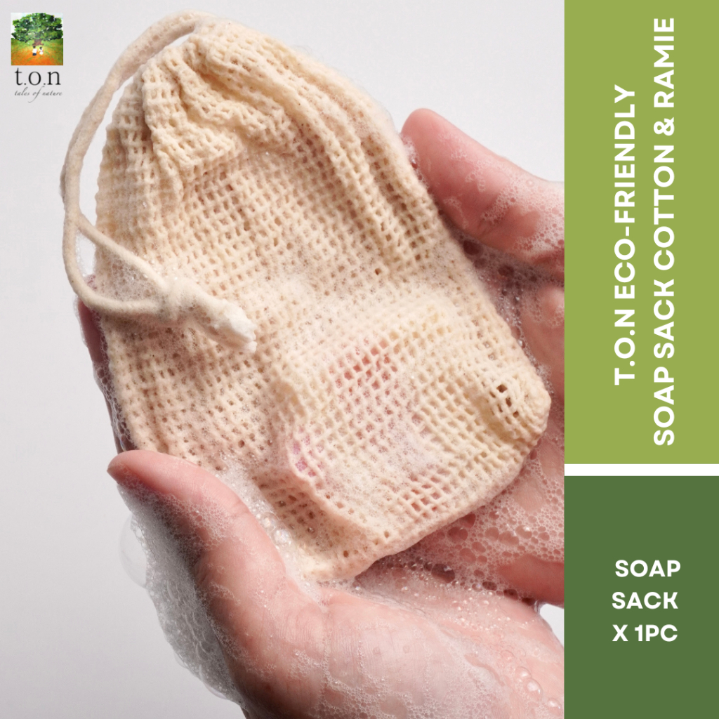 t.o.n Eco-Friendly Soap Bag Made from Cotton & Ramie (x 1PC)