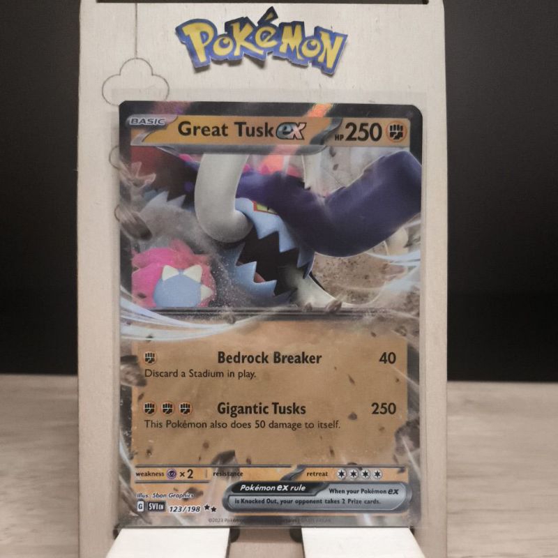 [ORI] Kad Great Tusk EX SVI 123/198 Pokemon PTCG SV1 Scarlet & Violet UR