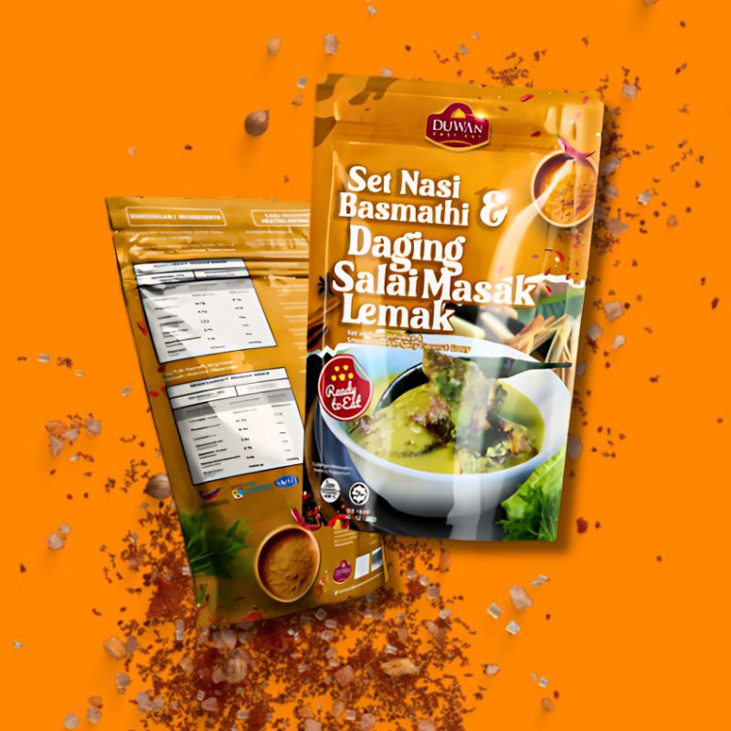 SET NASI BASMATHI DAN DAGING SALAI MASAK LEMAK CILI API