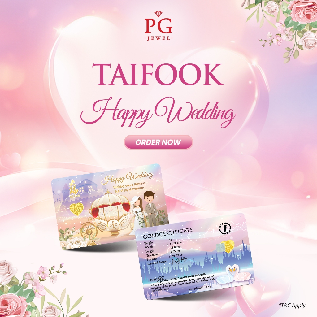 Public Gold Tai Fook Series Bar 1G (Au 999.9) 24K - Happy&hellip;