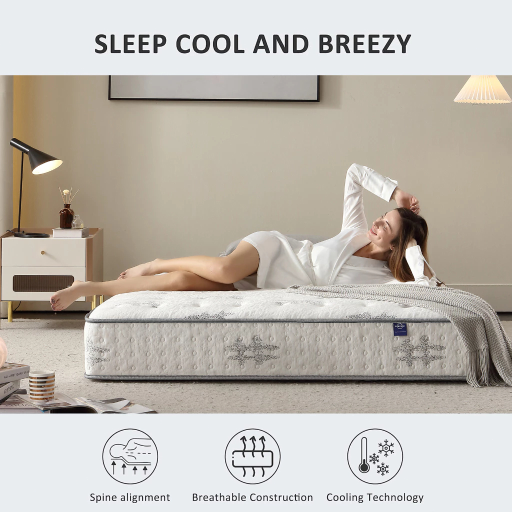 Hotel-Grade 183x190cm Mattress - 360° Ventilated Luxury for Master Bedrooms & Luxury Guest Rooms - Limited Stock!