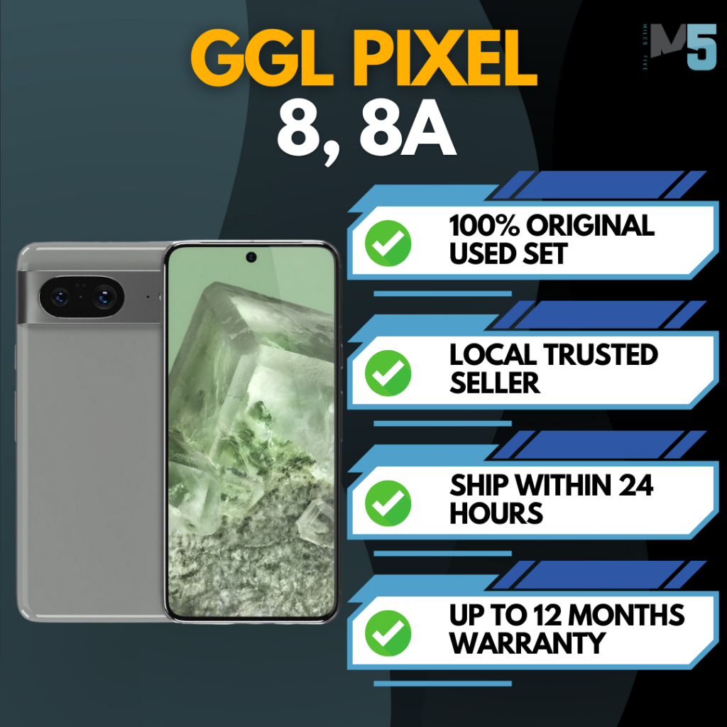 ?BEST PRICE ORIGINAL USED SET? Google Pixel 8  8A (128GB/256GB) | US SET✅  | Ready Stock | Original Fullset Accessories