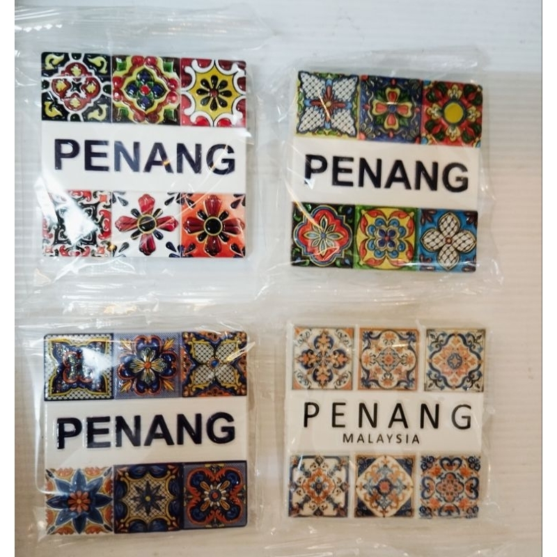 Penang heritage street art Fridge Resin Magnet Souvenir Collection