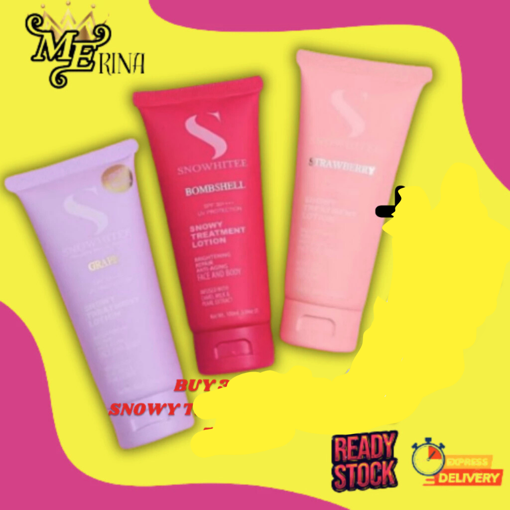 Losyen SNOWY SNOWHITEE LOTION TREATMENT SUSU UNTA /INSTANT/BODY viral termurah original hq