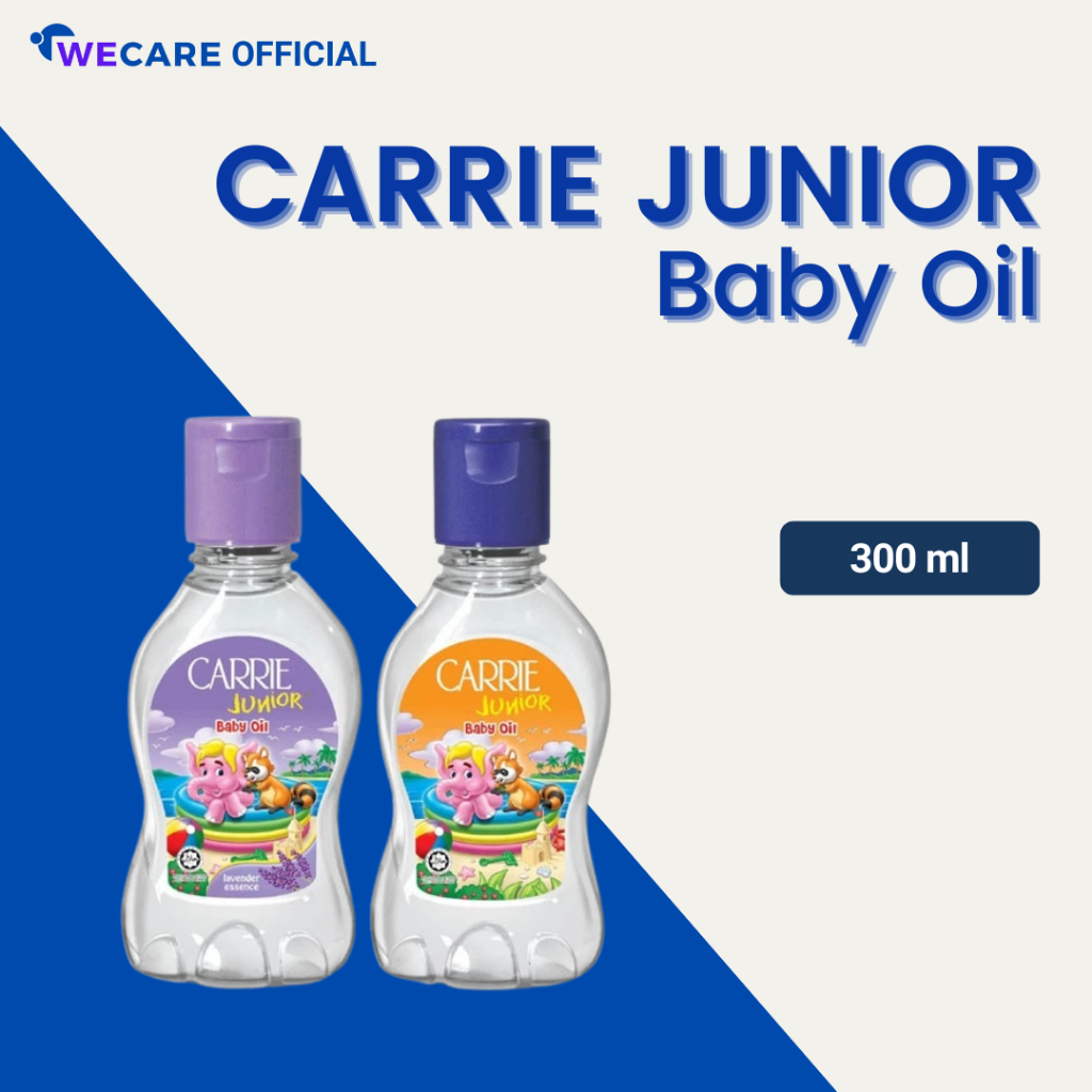 Carrie Junior Baby Oil 50ml, 100ml, 300ml (Regular/Lavender Essence)