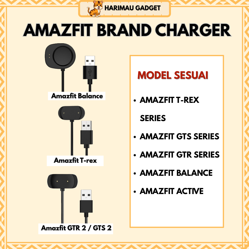 AMAZFIT T-Rex 2 PRO TREX2 TREX 2 T Rex 2 Smart Watch Magnetic Charging Dock Charger Cable