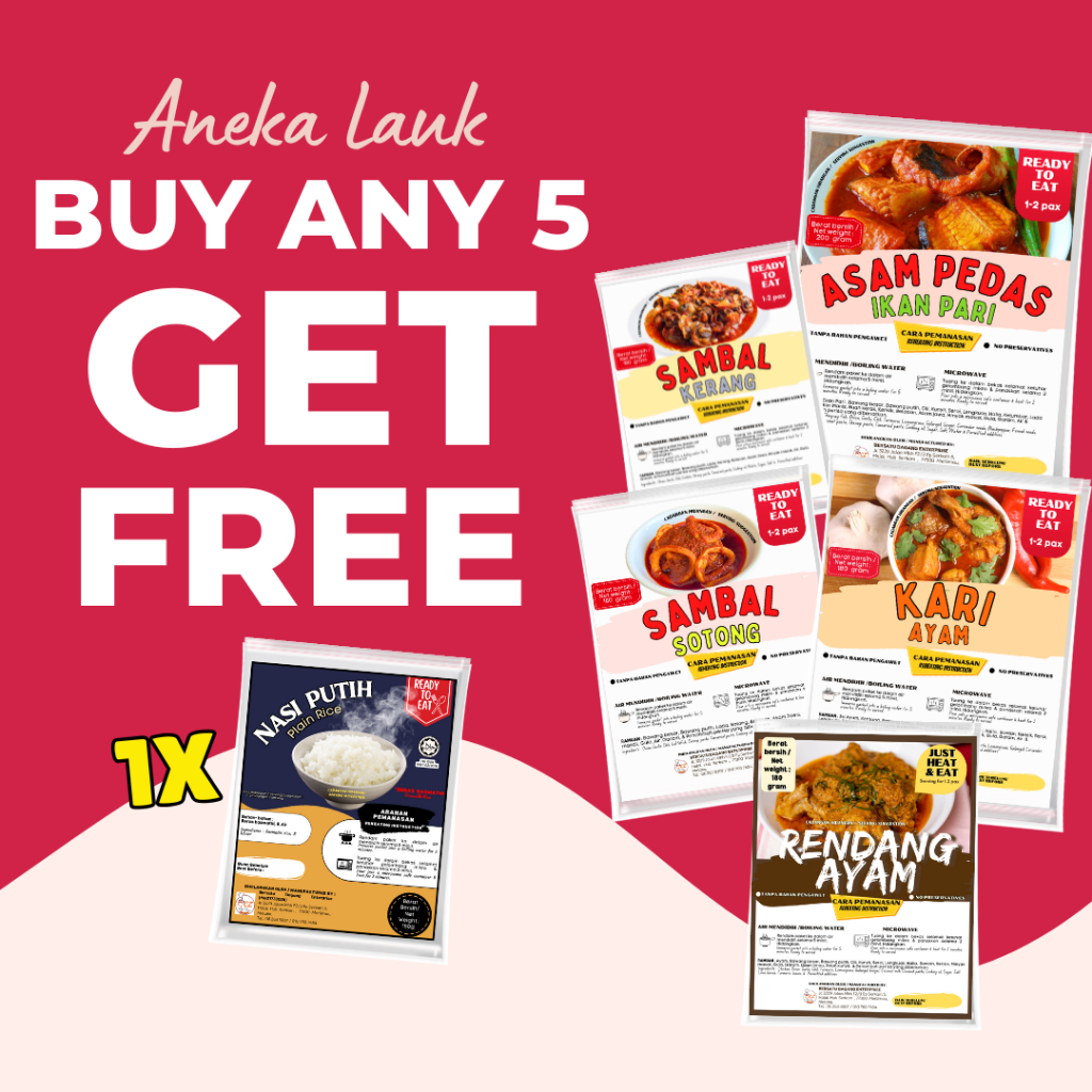 Chef Zam LAUK READY TO EAT Instant food travel pack UMRAH HAJI