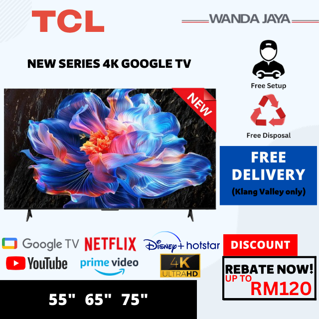 [FREE DELIVERY] TCL 4K HDR GOOGLE TV NEW 2025 Televisyen 电视机 P6