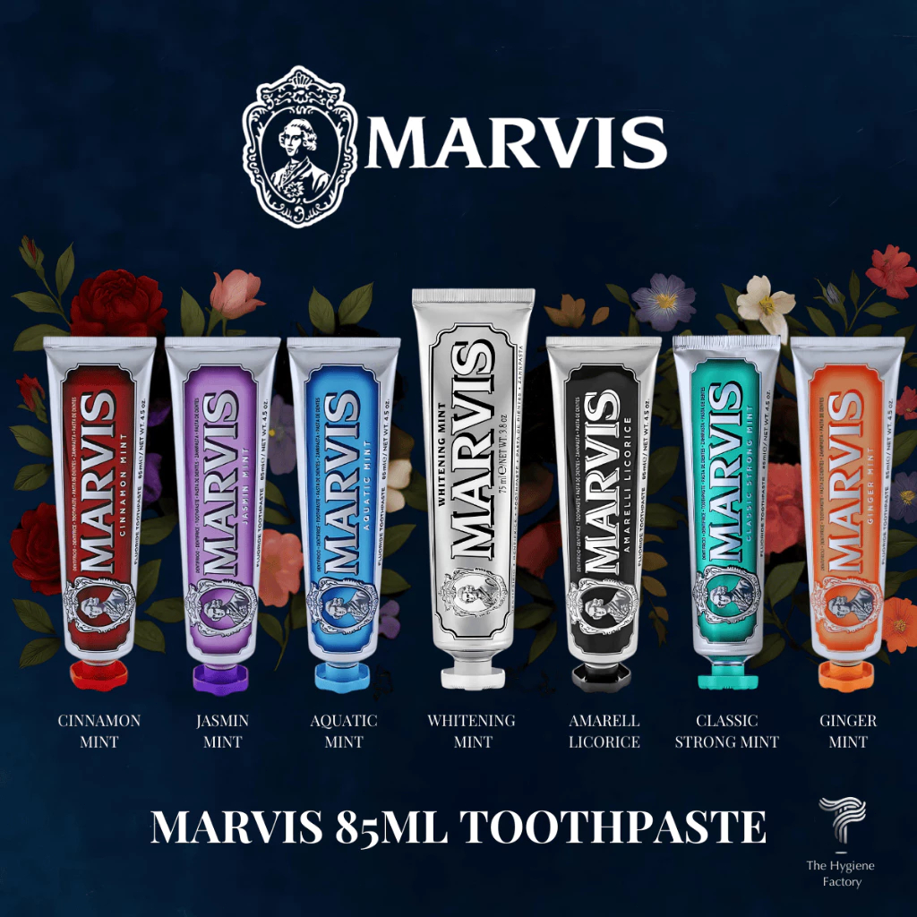 Marvis Toothpaste whitening mint pemutih gigi marvis teeth Sensitive Teeth Gum Repair ubat gigi pemutih kuning 85ml/75ml