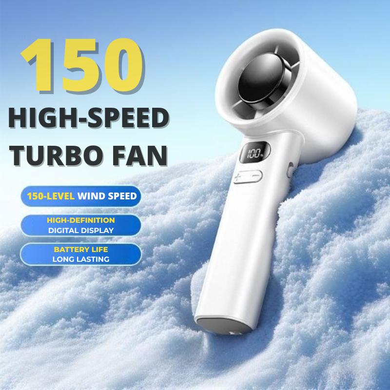 【150 Speed】Portable USB Mini Fan | Rechargeable Handheld Fan | LED Display | Kipas Mini Mudah Alih
