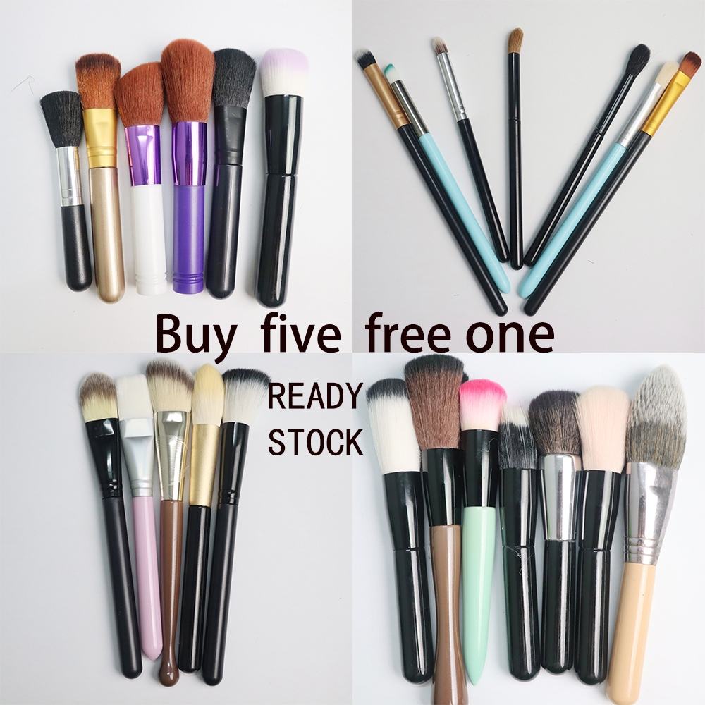 From RM0.36 Single Makeup Brush｜ Eyeshadow/Blush/Concealer｜Ready Stock Buy five free one