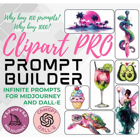 AIcreativeTools Clipart Prompt Builder PRO Version for Midjourney