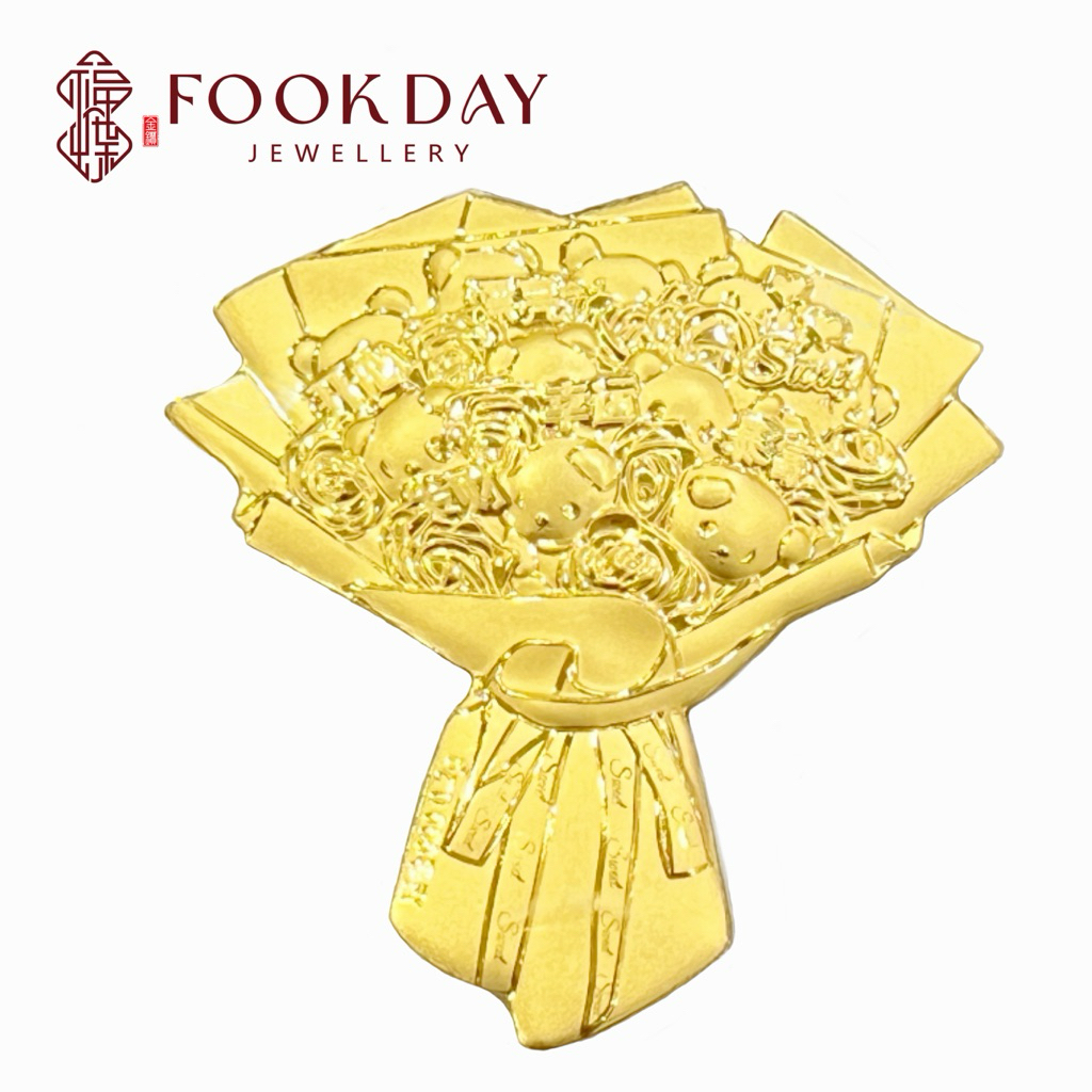 FOOKDAY 999 足金小熊花束金片 Gold 999 Bear Bouquet Gold Bar Emas 999 Beruang&hellip;