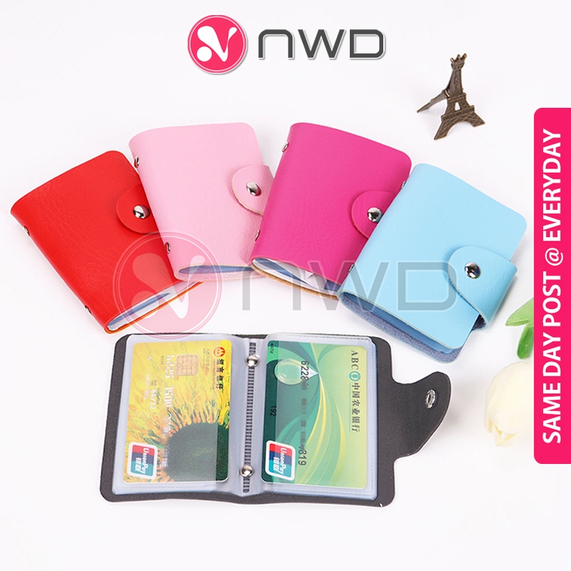 《 》PU Leather Cards Holder Case Business Credit Card IC Mini Wallet Kad Lesen Simpan 卡包 NWD