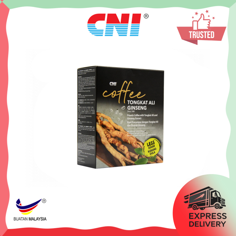 CNI Tongkat Ali Ginseng Less Sugar Coffee (20 Sticks x 25g)