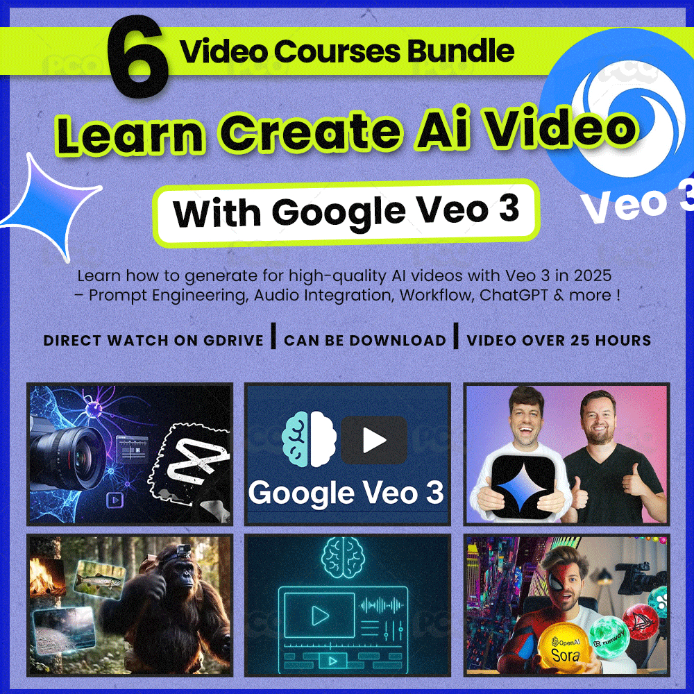 Video Course Bundle - Learn Google Veo 3 ( Learn Make Ai Video With Google Veo 3 )