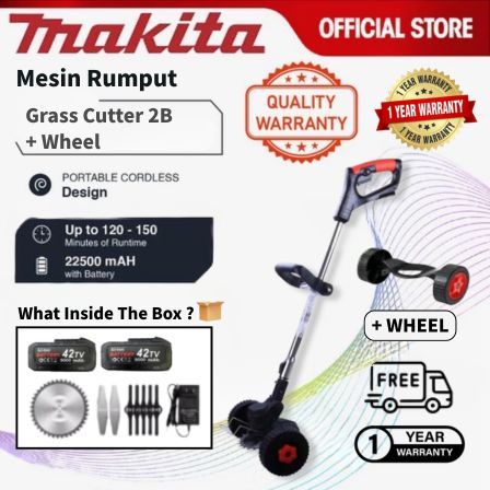 MAKITA Mesin Rumput Grass Cutter 388VF Mesin Rumput Bateri Lawn Mowers Mesin Potong Rumput 割草机