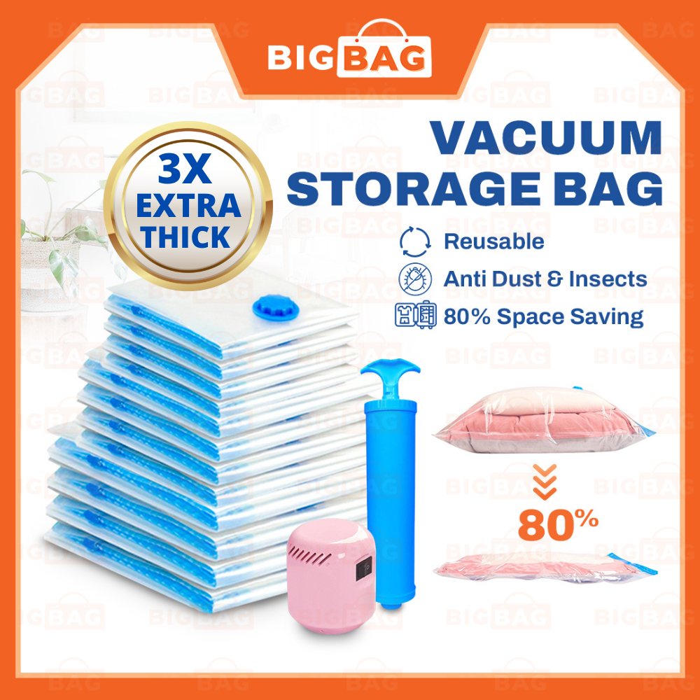 Vacuum Bag Clothes Organization Vacuum Storage Bag Vacuum Plastic Bag With Electric Pump Plastik Vacum Bag Vakum Beg