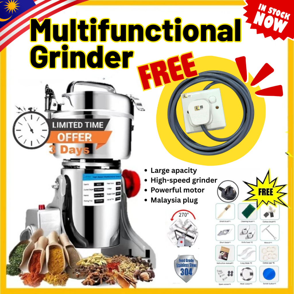 KELETOOL Mesin Pengisar Kisar Blender Blander Belender Rempah Kacang Kering Dry Food Powder Miller Coffee Powder Grindin