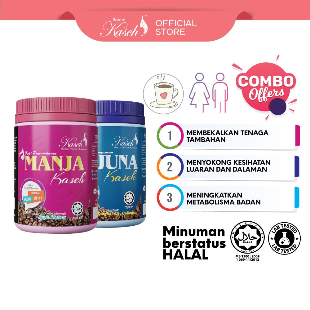 Beaty Kaseh - Kopi Tongkat Ali Arjuna Kaseh  | Kopi Manjakani Manja Kaseh Cantik Dalaman [ COMBO ]
