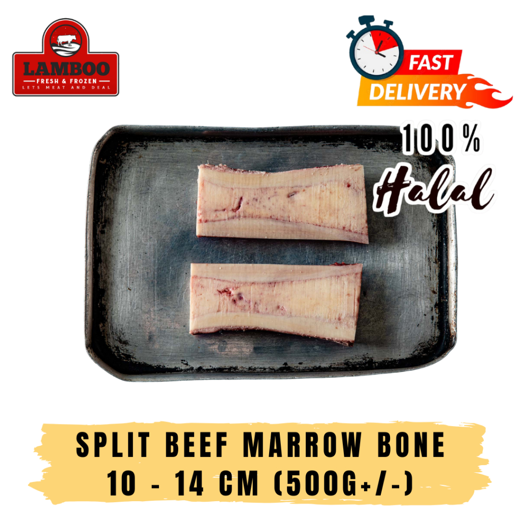 Split Beef Marrow Bone - 2pcs (500g +/-)