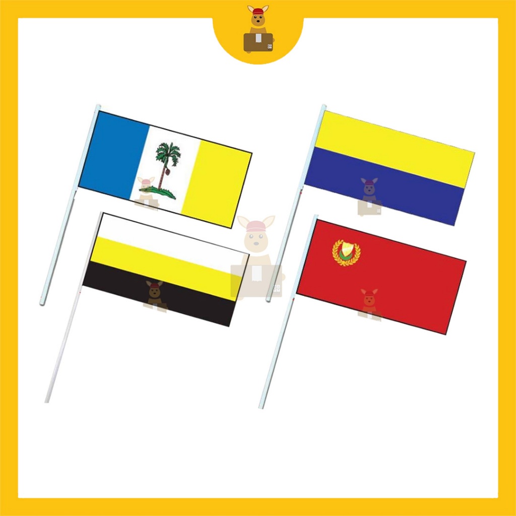 Malaysia State Hand Flag State Flag Bendera Negeri Tangan Malaysia (Kedah / Penang / Perak / Perlis) 马来西亚州旗