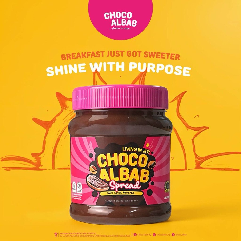 [ ✅ READY STOCK ] 💯 ORIGINAL CHOCO ALBAB SPREAD