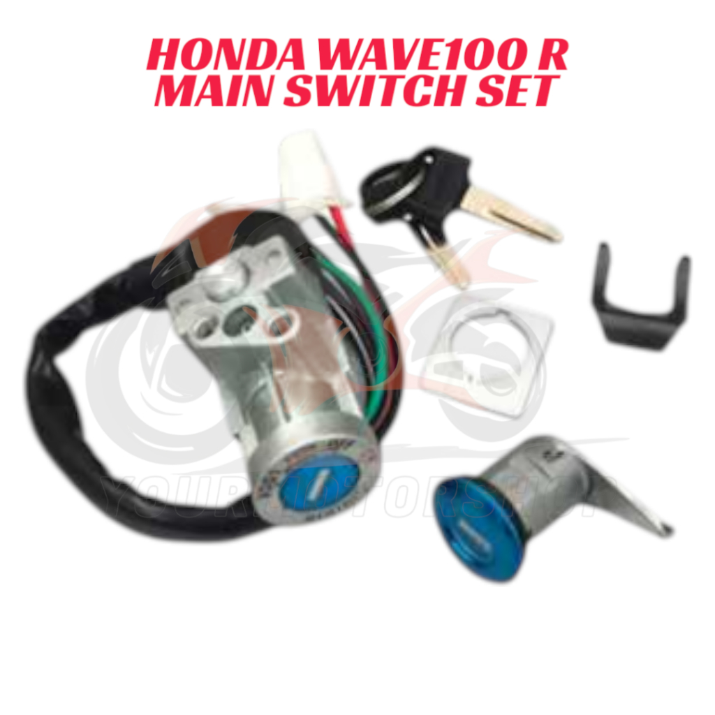 Honda WAVE100R WAVE100 R W100 R Main Switch Set Key Set Suis Kunci Set WAVE100 R