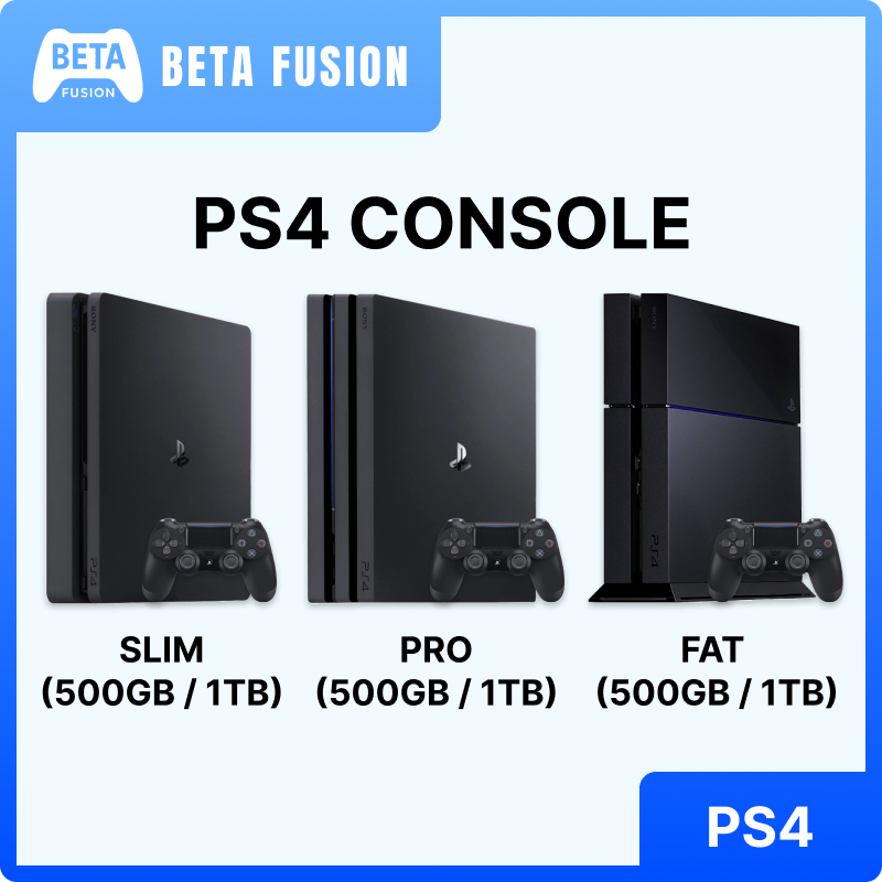 SONY PS4 FAT/ SLIM/ PRO SONY PLAYSTATION 4 FAT/ SLIM/ PRO [500GB/ 1TB] [USED] READY STOCK !!