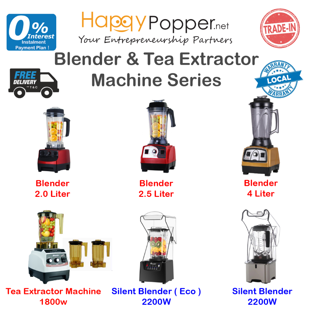 Commercial Ice Blender Machine Silent Blender Pengisar Ais Mesin Smoothies Tea Extractor Machine 商用 家用 冰沙机 破壁机 萃茶机