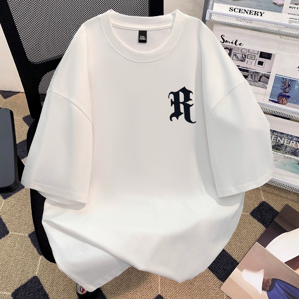 Malaysia Mens Streetwear Trendy Cool Graphic English Print Pure Cotton Casual T Shirt Top Ready Stock Free Shipping