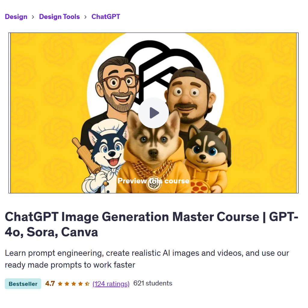 Make Ai Video Course -ChatGPT Image Generation Master Course | GPT-4o, Sora, Canva
