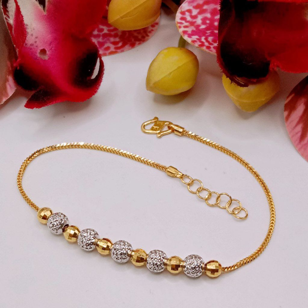 Rantai tangan belut bola padu 2c emas 916