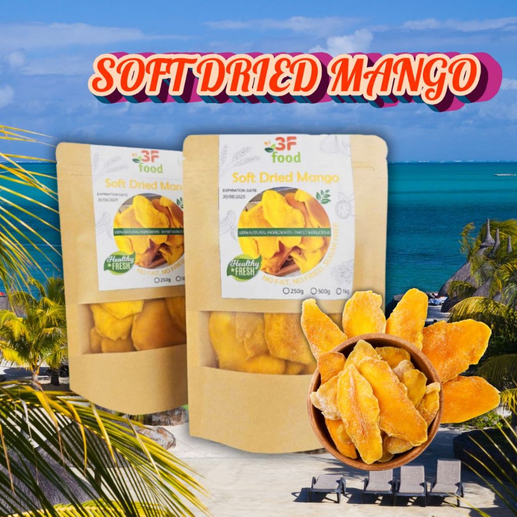 Soft Dried Mango / Dried Mango Slices Magga Kering, Healthy Dried Fruit by 3F Food